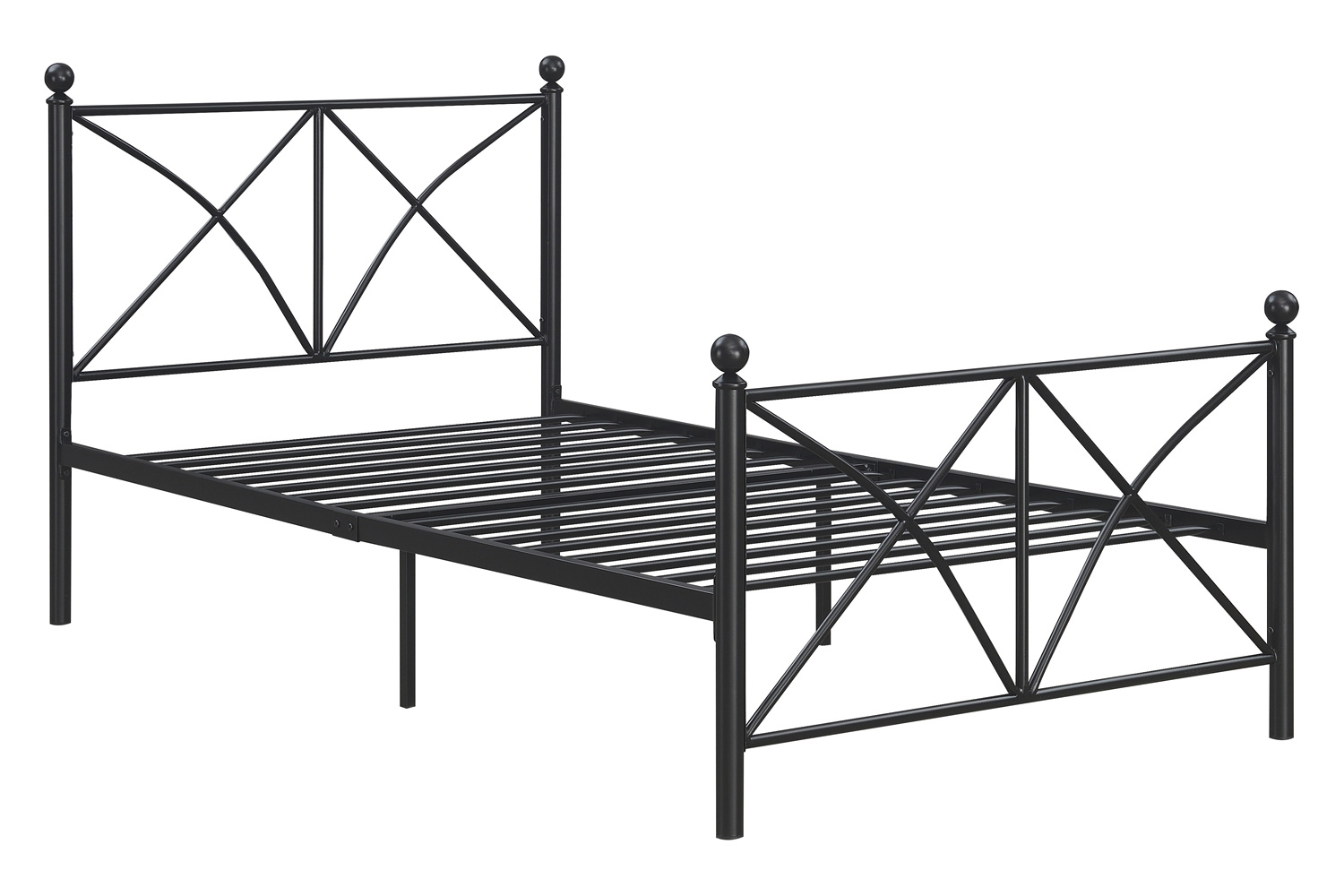 Coaster Hart Metal Platform Twin Bed - Matte Black