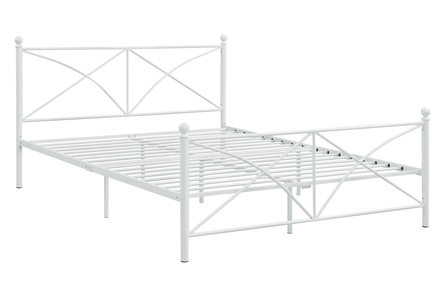 Coaster Hart Metal Platform Queen Bed - Matte White