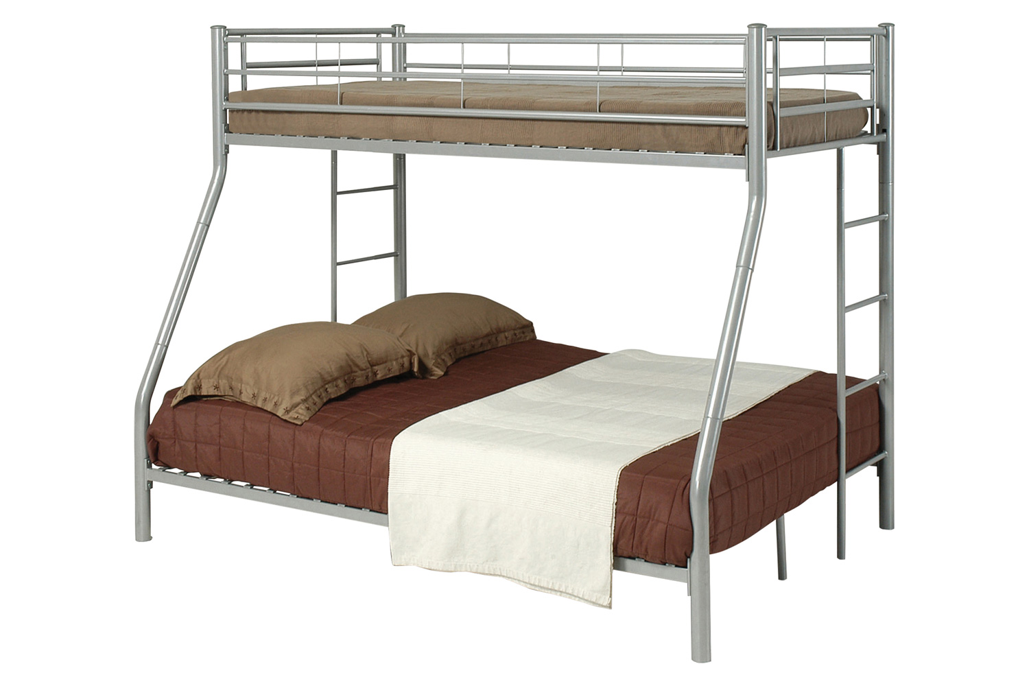 Coaster Hayward Twin Over Full Bunk Bed - Silver