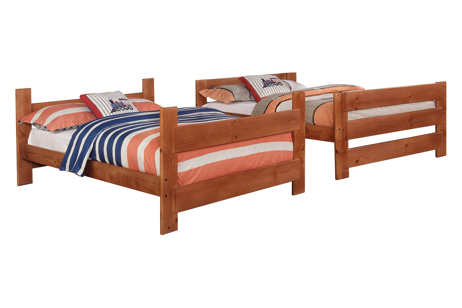 Coaster Wrangle Hill Full Over Full Bunk Bed - Amber Wash