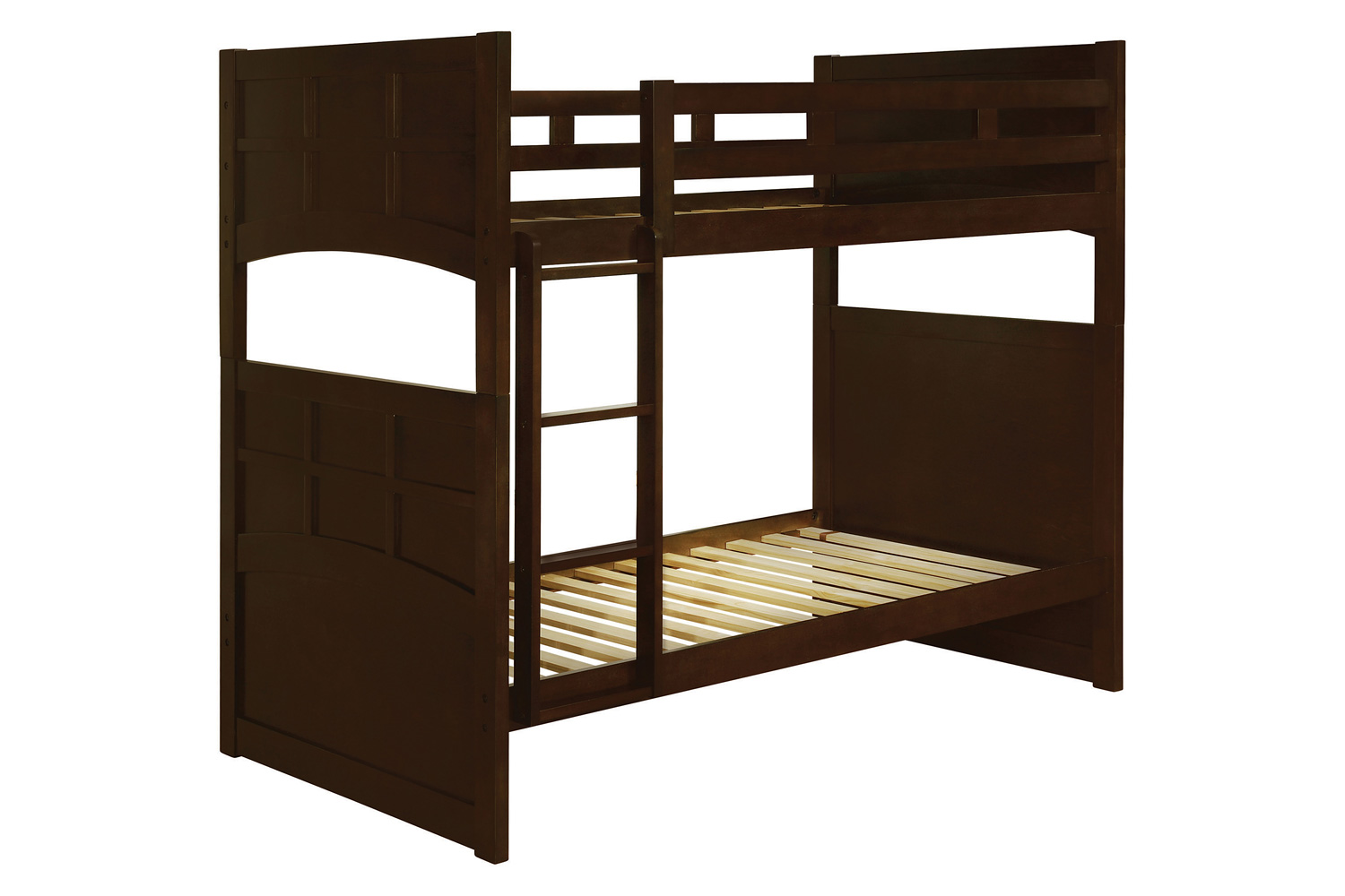 Coaster - Jasper Twin Over Twin Bunk Bed With Ladder in Cappuccino