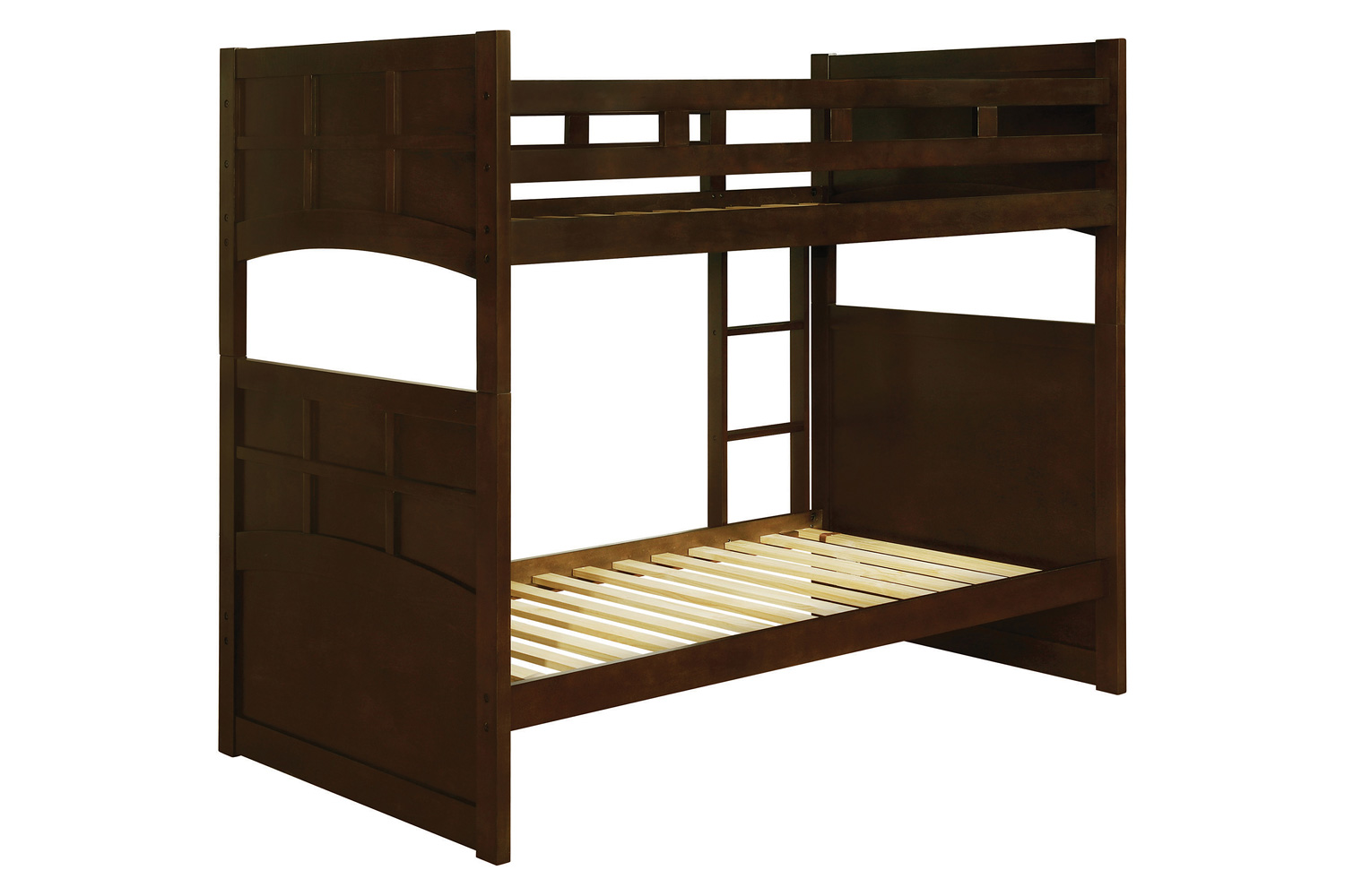 Coaster - Jasper Twin Over Twin Bunk Bed With Ladder in Cappuccino