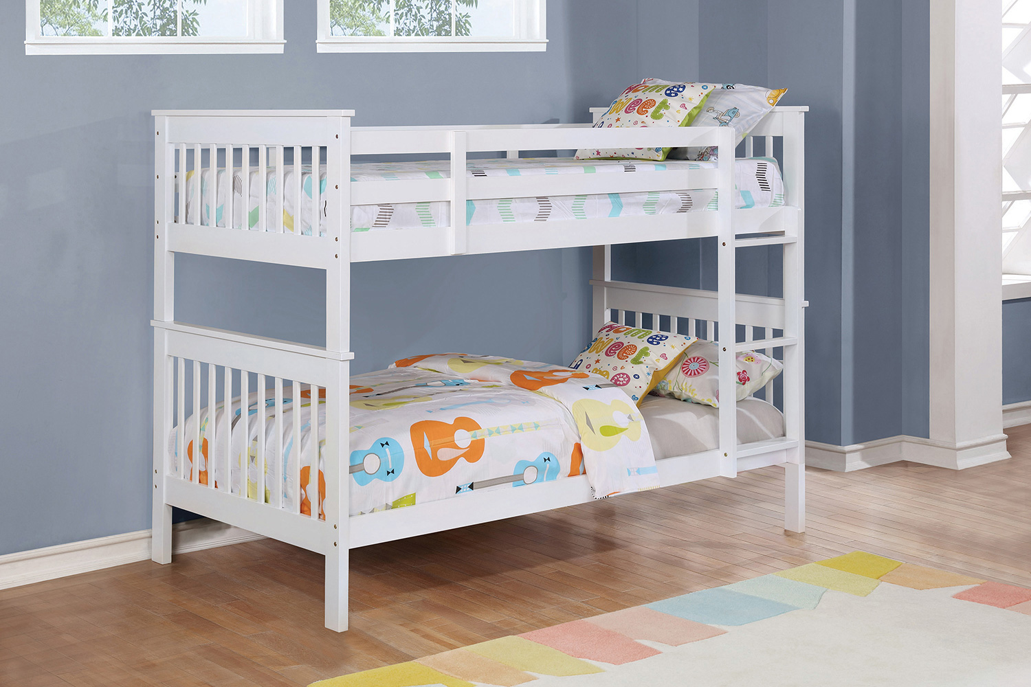 Coaster - Chapman Twin Over Twin Bunk Bed in White