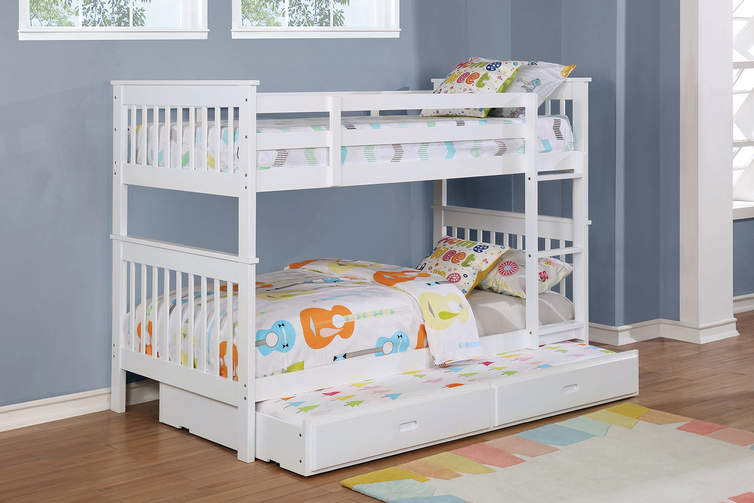 Coaster - Chapman Twin Over Twin Bunk Bed in White