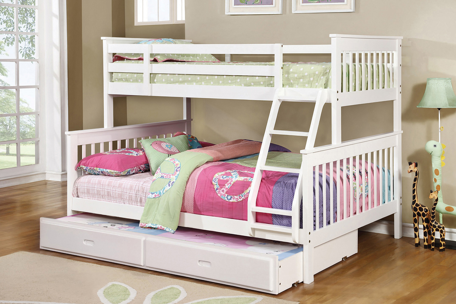 Coaster Chapman Twin Over Full Bunk Bed - White