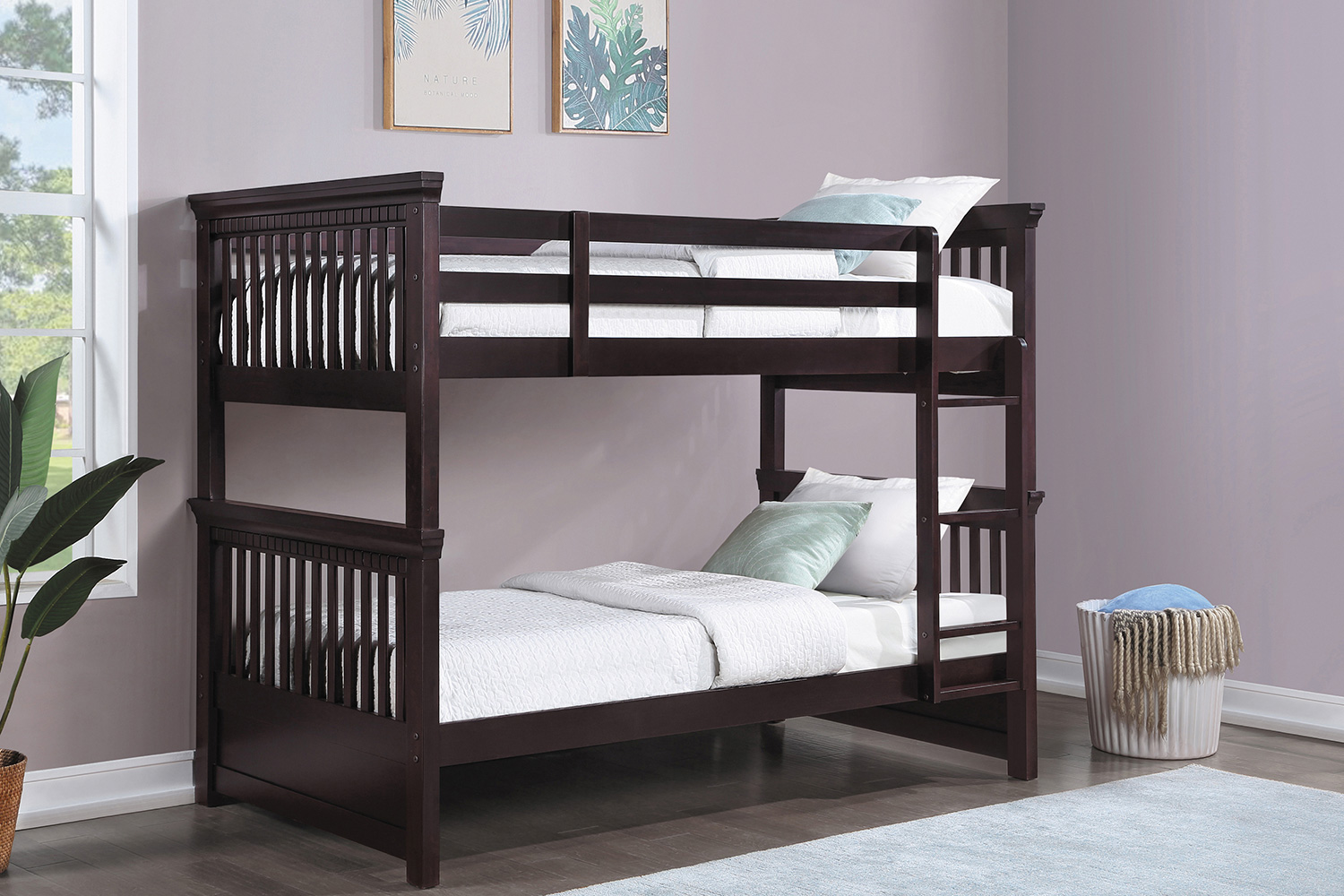 Coaster - Miles Twin Over Twin Bunk Bed in Cappuccino