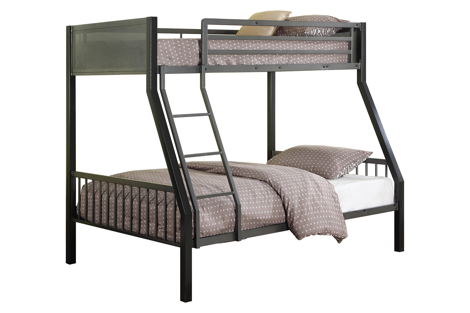 Coaster Meyers Twin Over Full Metal Bunk Bed - Black/Gunmetal