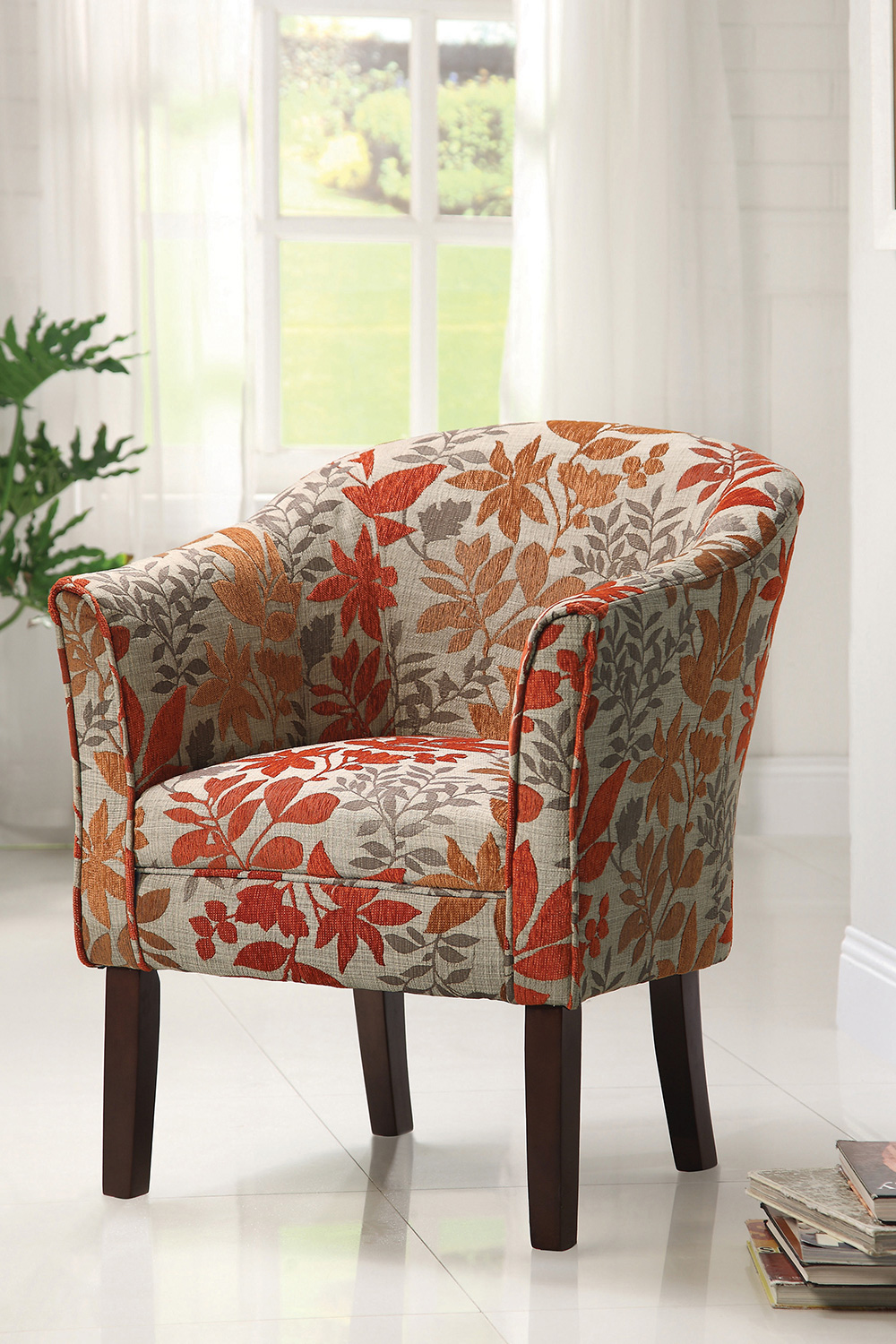 Coaster™ Barrel Back Upholstered Accent Chair - Multi-Color