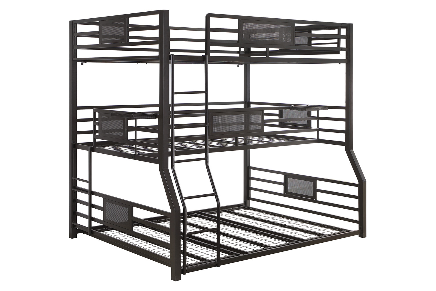 Coaster - Rogen Fill/Twin Xl/Queen Triple Bunk Bed in Dark Bronze