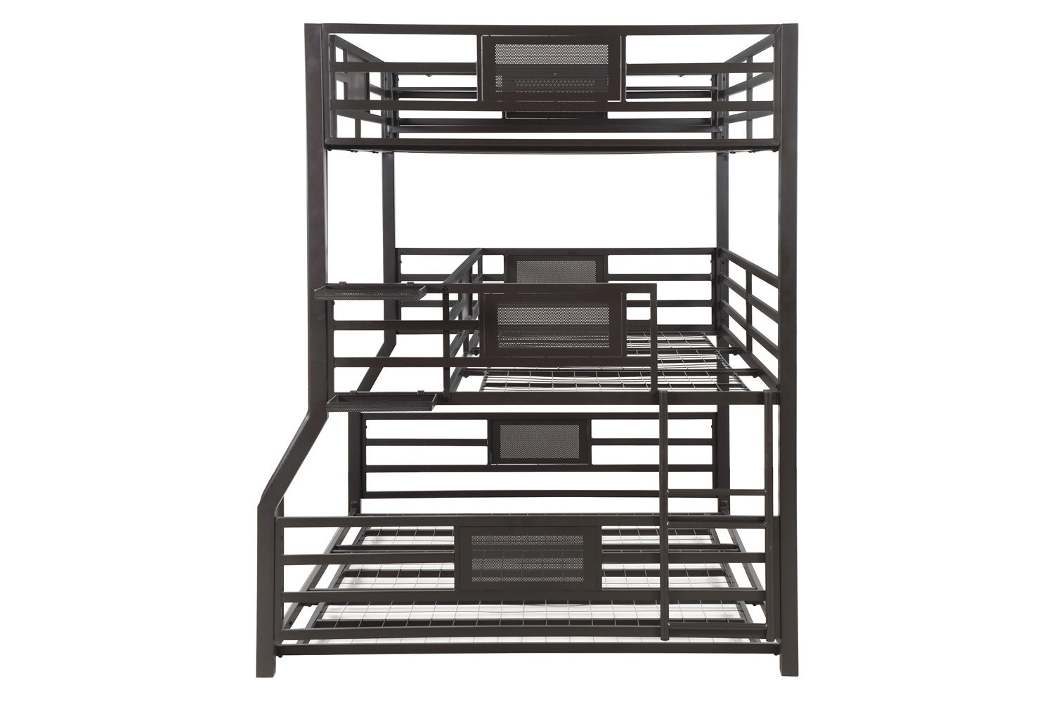 Coaster - Rogen Fill/Twin Xl/Queen Triple Bunk Bed in Dark Bronze