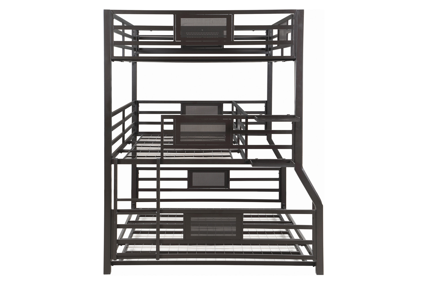 Coaster - Rogen Fill/Twin Xl/Queen Triple Bunk Bed in Dark Bronze