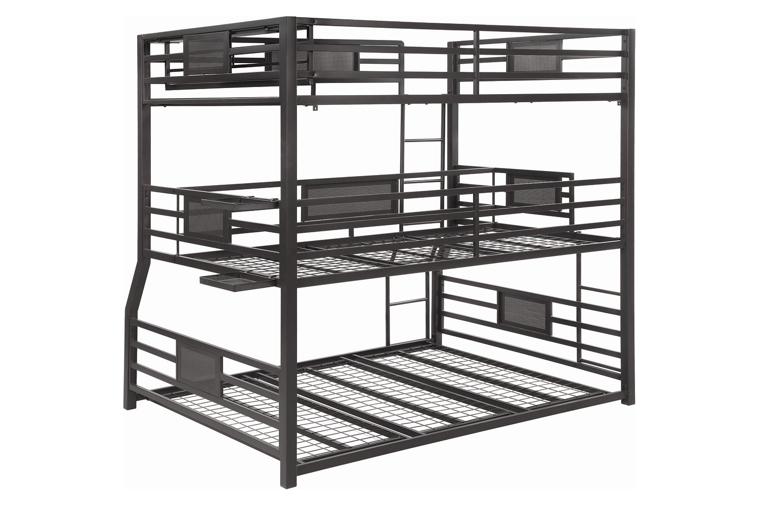 Coaster - Rogen Fill/Twin Xl/Queen Triple Bunk Bed in Dark Bronze