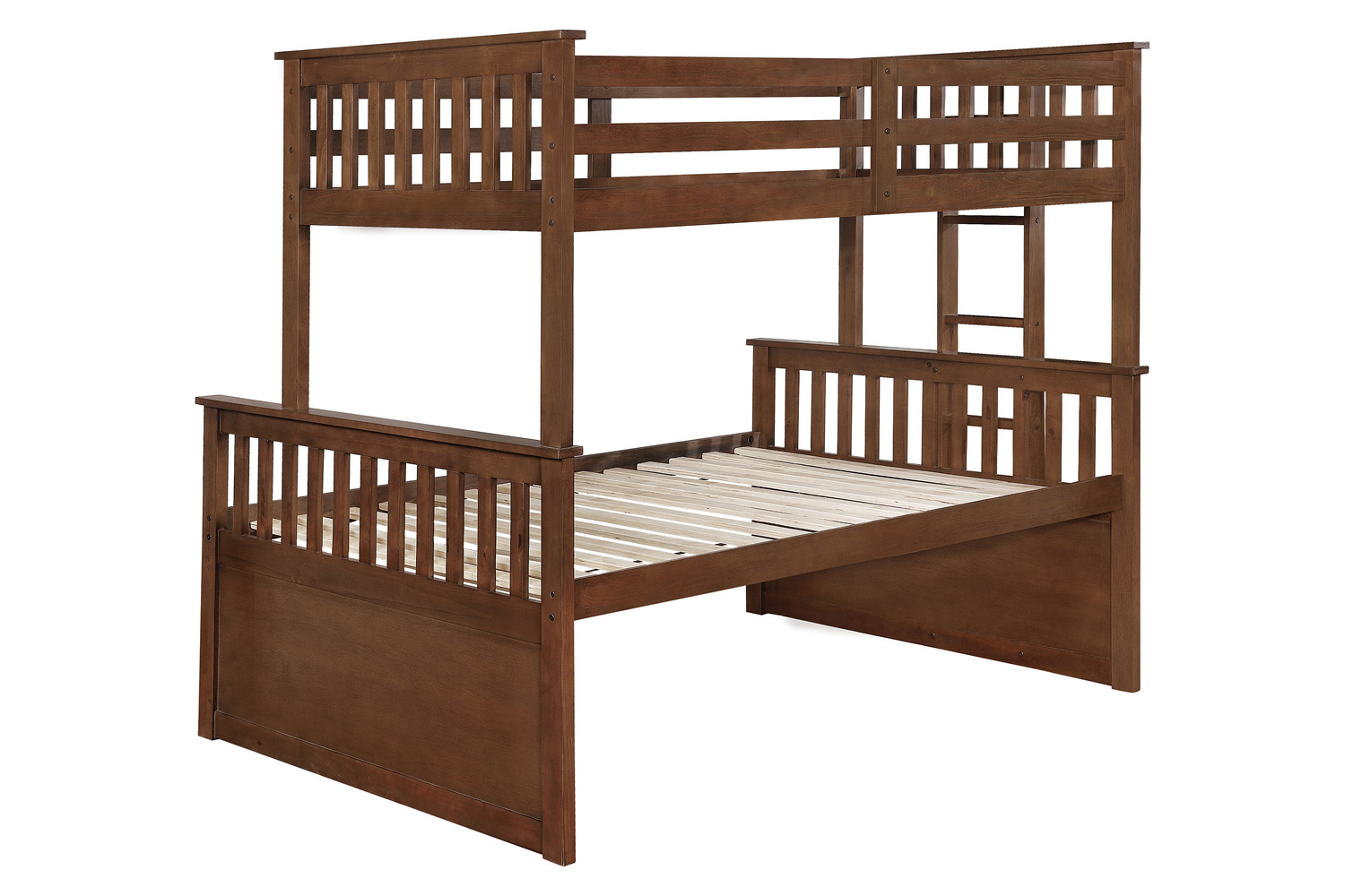 Coaster - Atkin Twin Extra Long Over Queen 3-Drawer Bunk Bed in Weathered Walnut