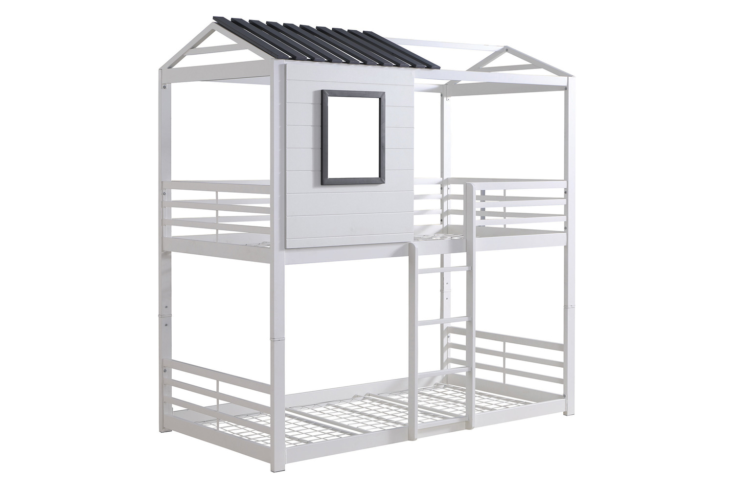 Coaster - Belton House-Themed Twin Over Twin Bunk Bed in White