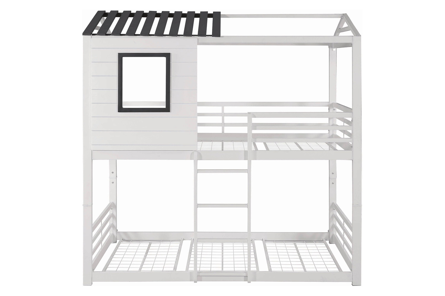 Coaster - Belton House-Themed Twin Over Twin Bunk Bed in White