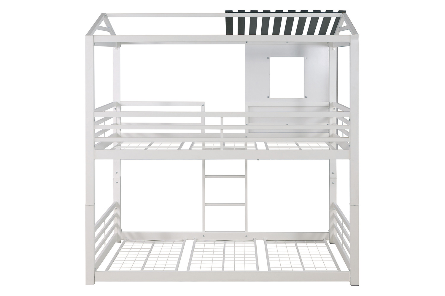 Coaster - Belton House-Themed Twin Over Twin Bunk Bed in White