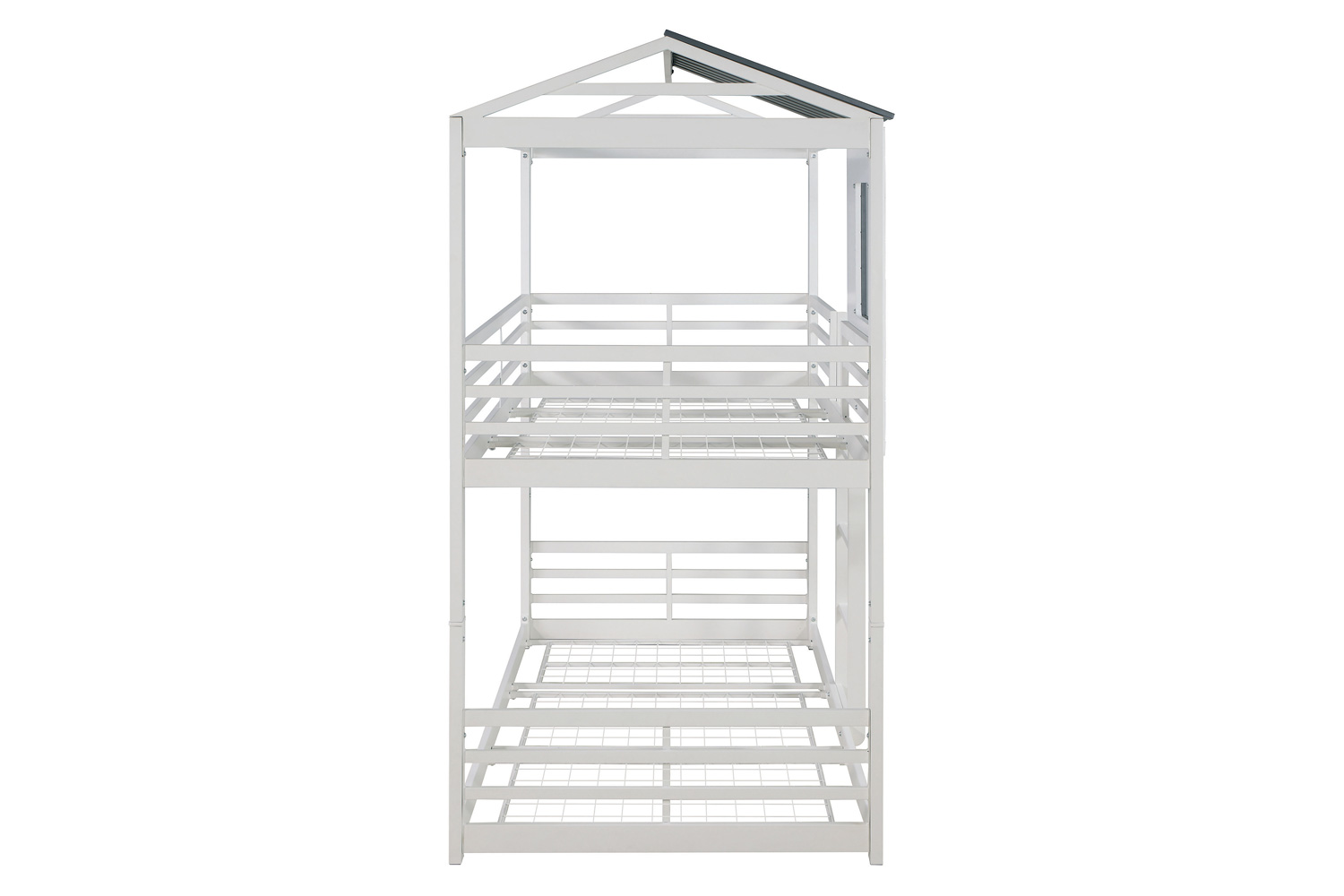 Coaster - Belton House-Themed Twin Over Twin Bunk Bed in White