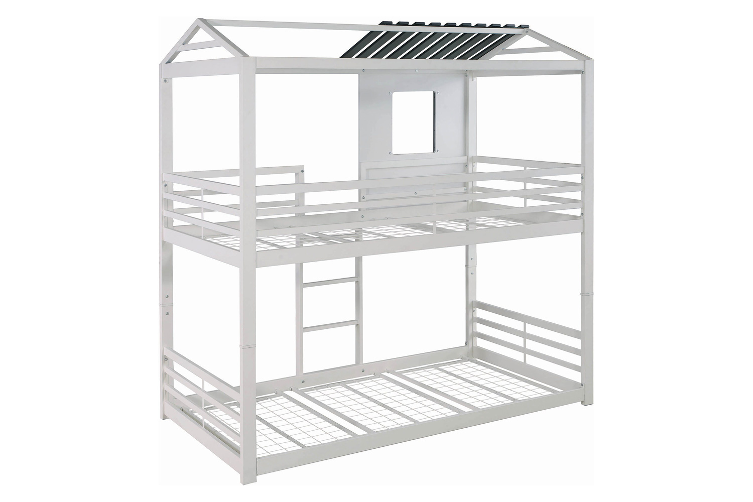 Coaster - Belton House-Themed Twin Over Twin Bunk Bed in White