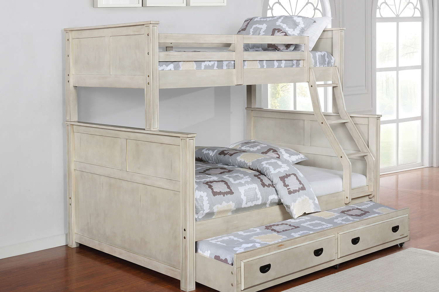 Coaster - Montrose Twin/Full Bunk Bed in Antique White