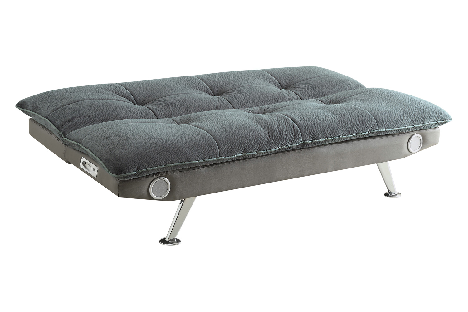 Coaster Odel Upholstered Sofa Bed with Bluetooth Speakers - Gray