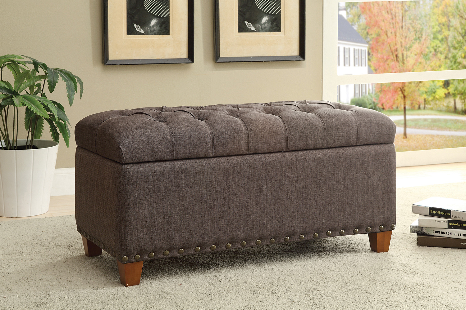 Coaster - Tufted Storage Bench