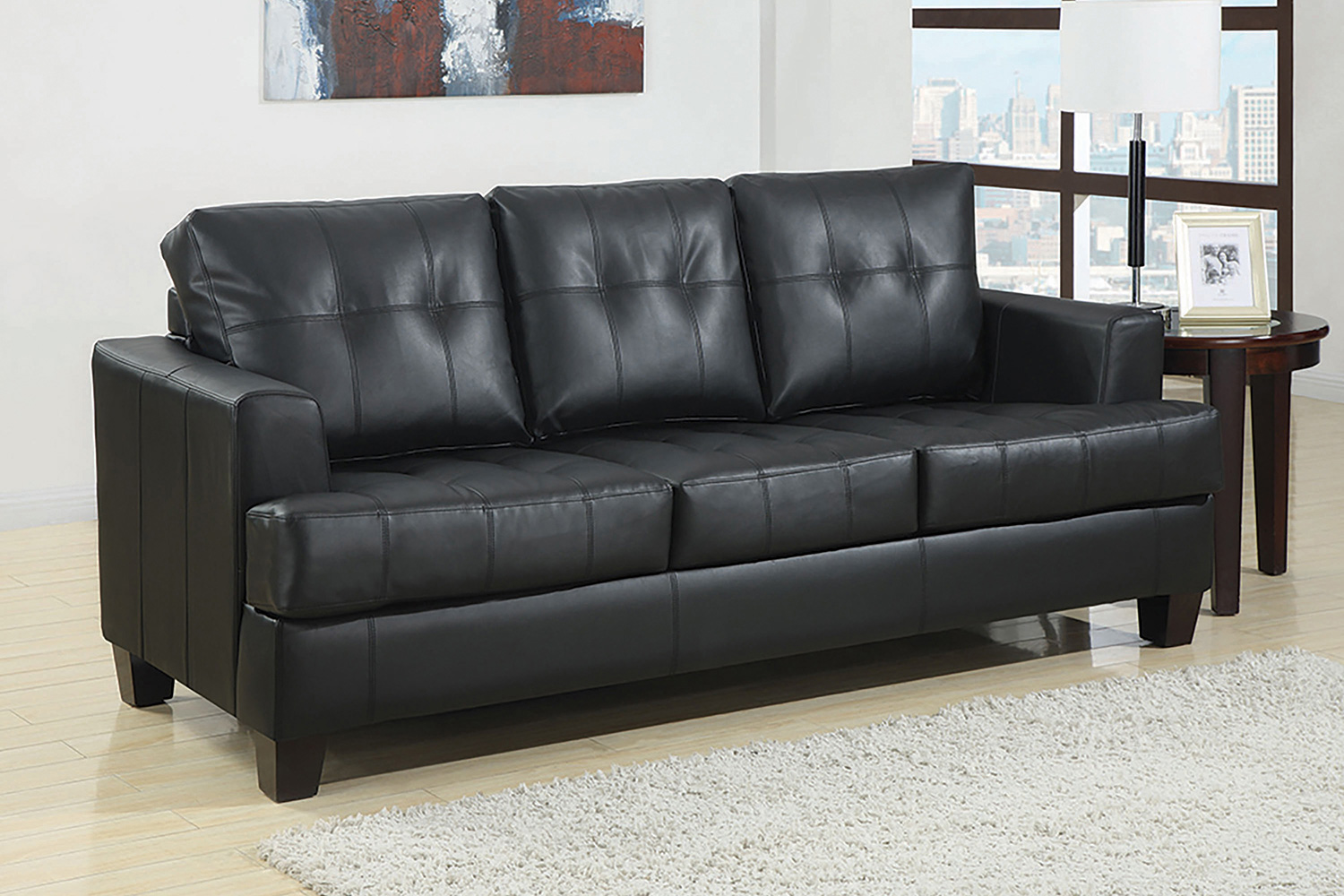 Coaster - Samuel Sleeper Sofa in Black