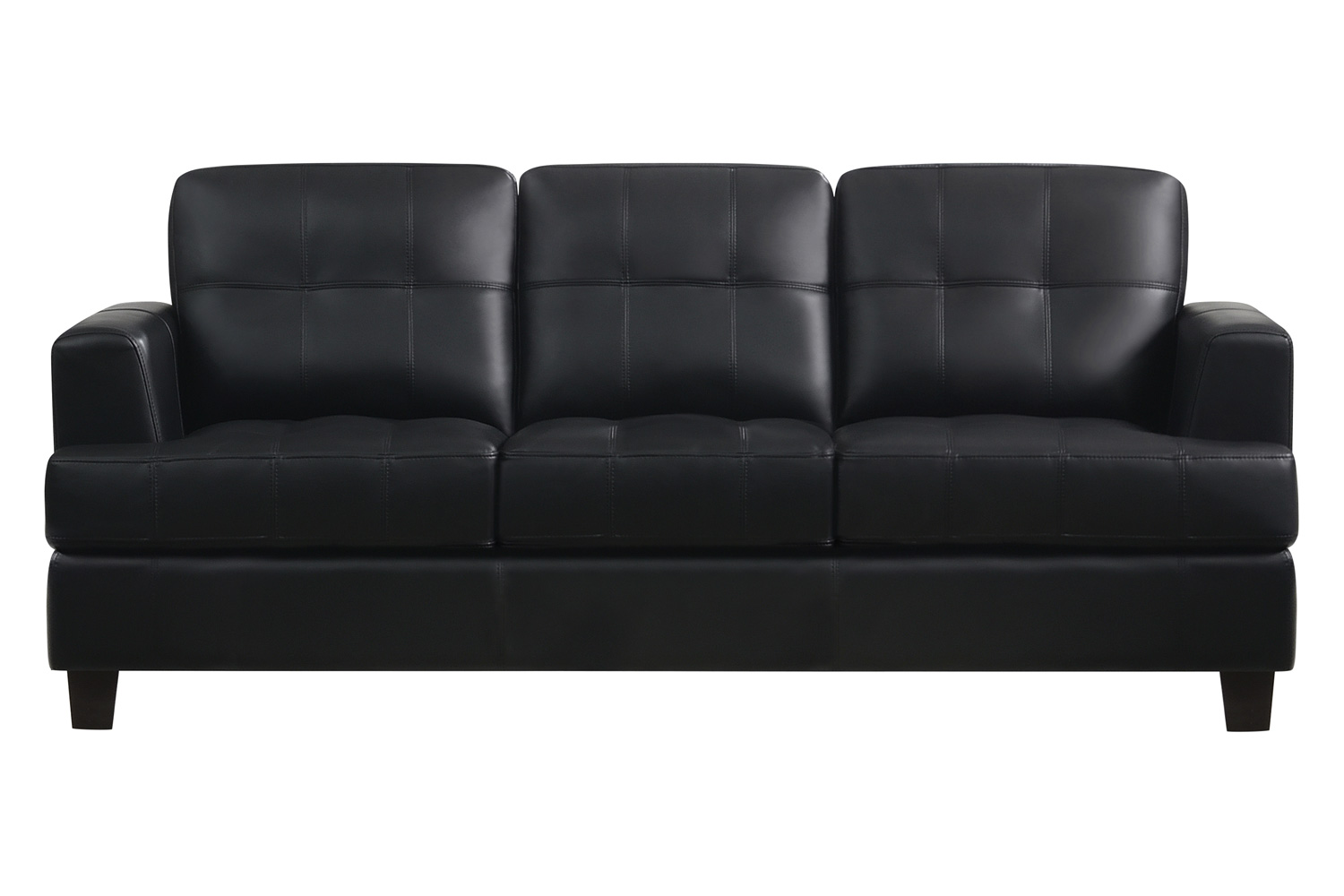 Coaster - Samuel Upholstered Tufted Sofa in Black