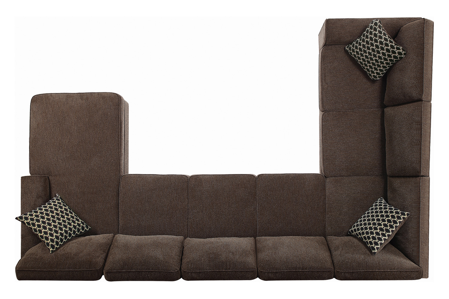 Coaster - Provence Storage Sectional in Brown