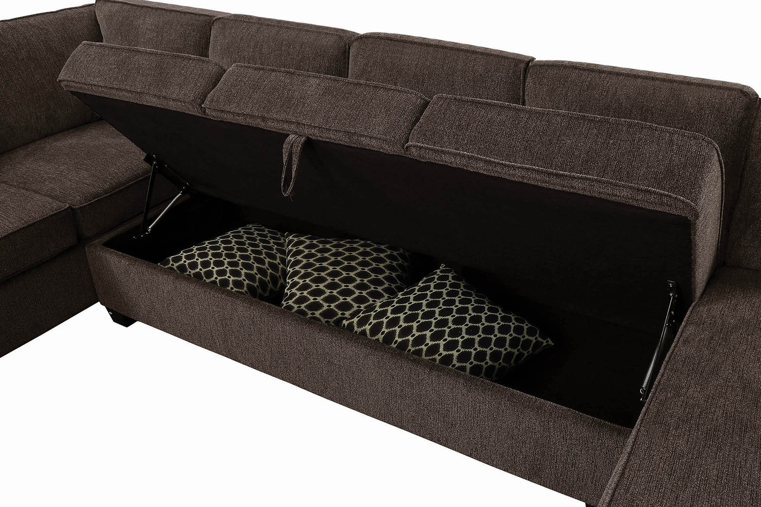 Coaster - Provence Storage Sectional in Brown