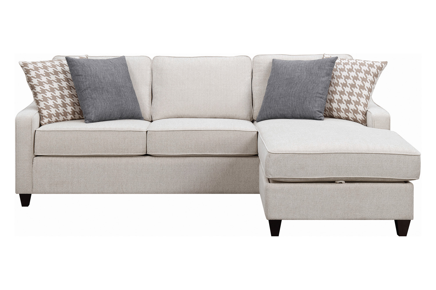 Coaster Mcloughlin Upholstered Sectional - Cream