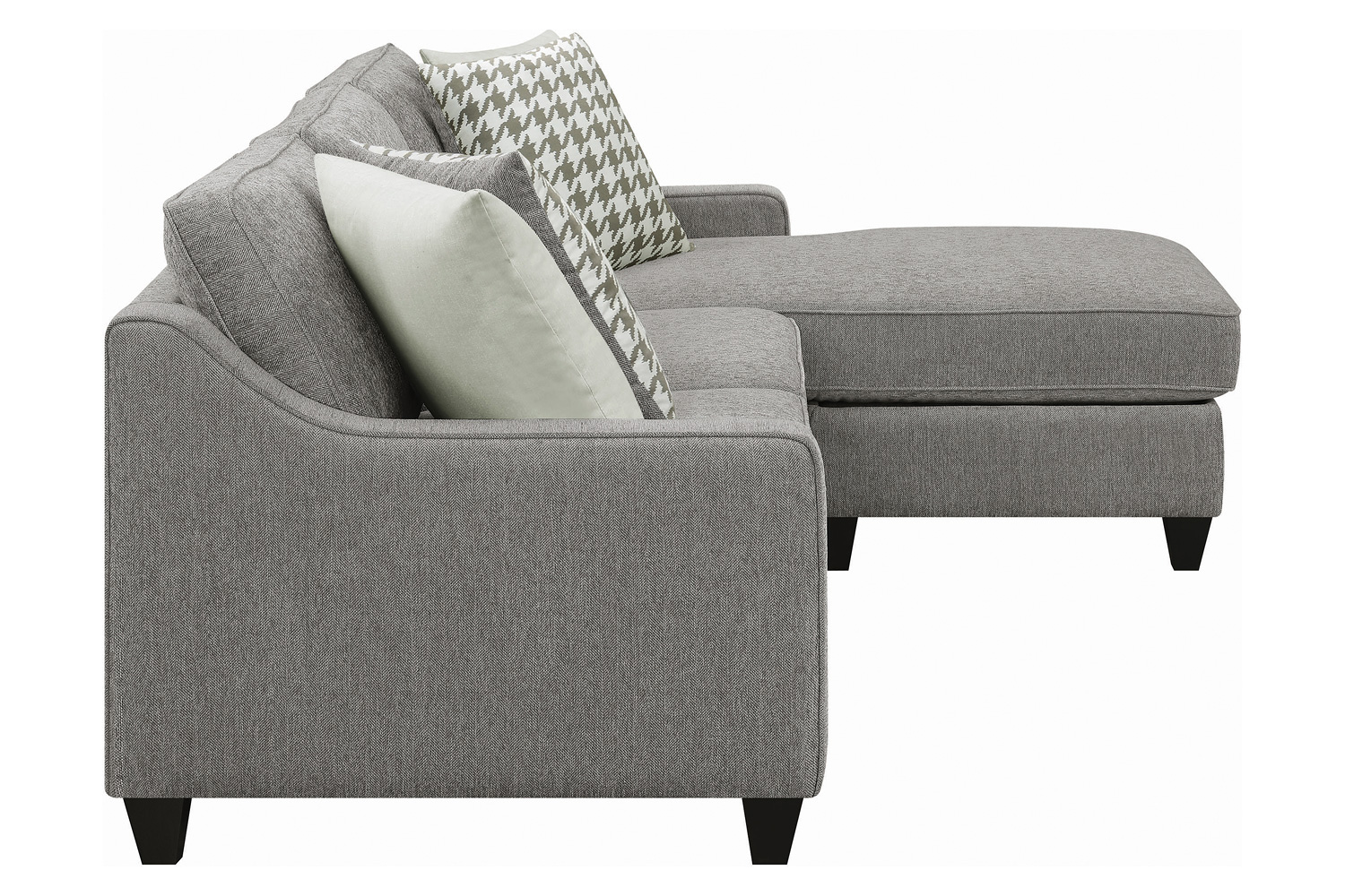 Coaster Mcloughlin Upholstered Sectional - Charcoal