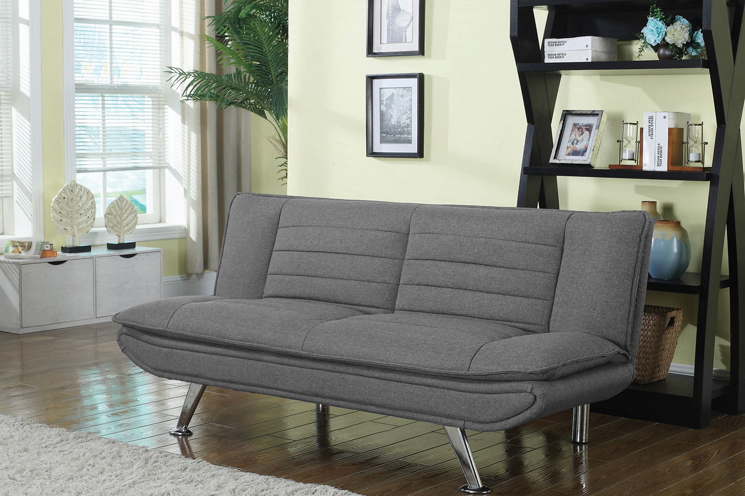 Coaster - Julian Upholstered Sofa Bed With Pillow-Top Seating in Gray