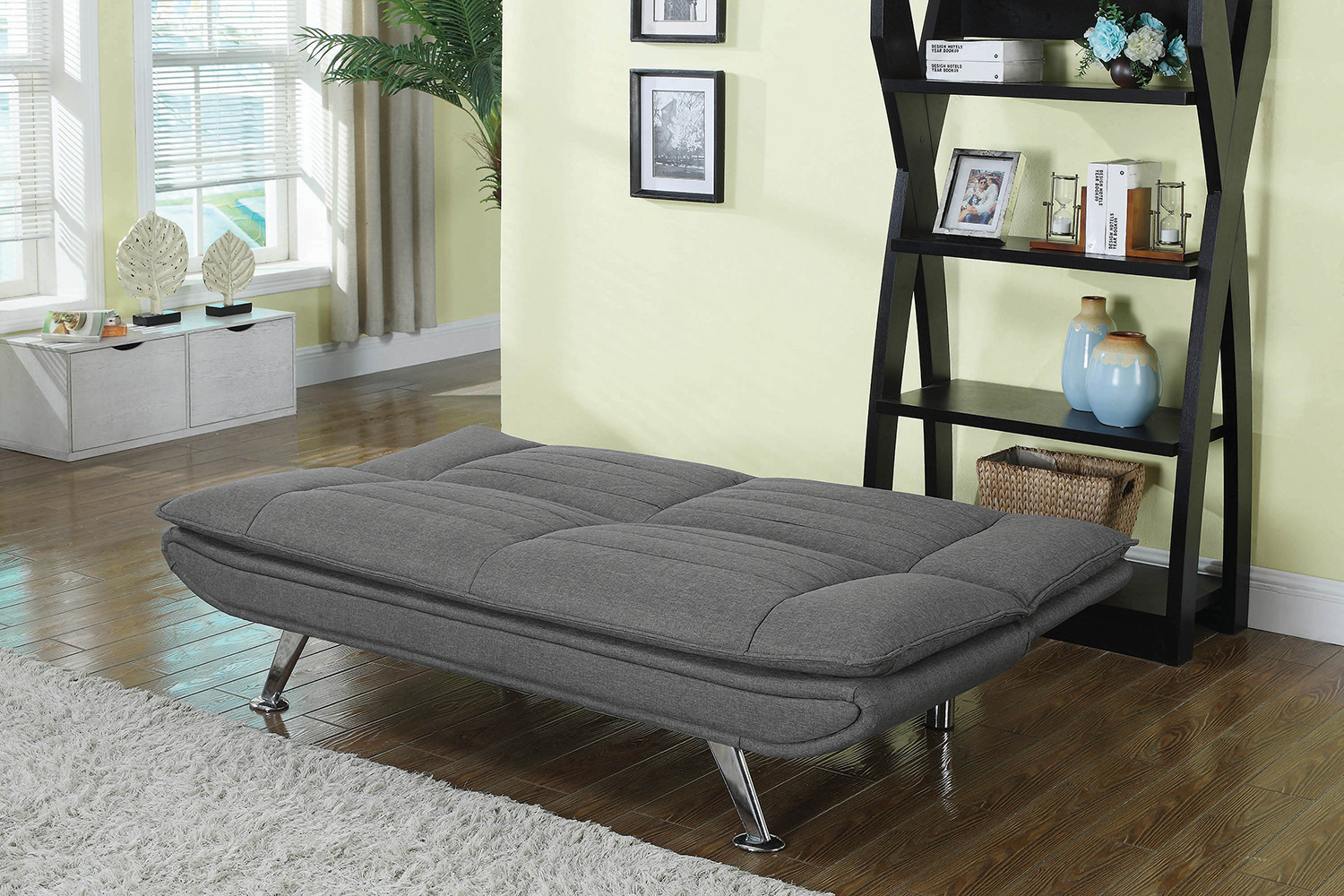 Coaster - Julian Upholstered Sofa Bed With Pillow-Top Seating in Gray