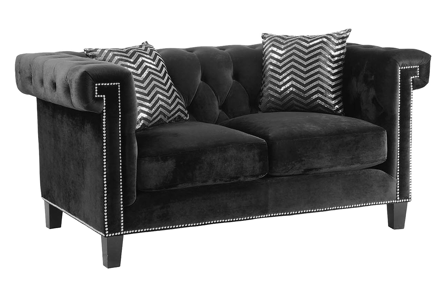 Coaster - Reventlow Tufted Sofa in Black