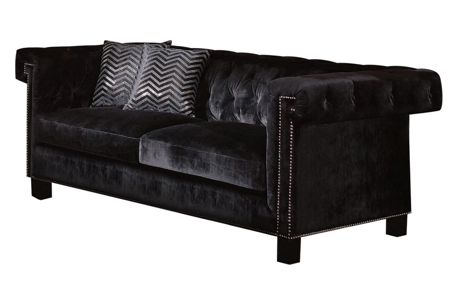 Coaster - Reventlow Tufted Sofa in Black