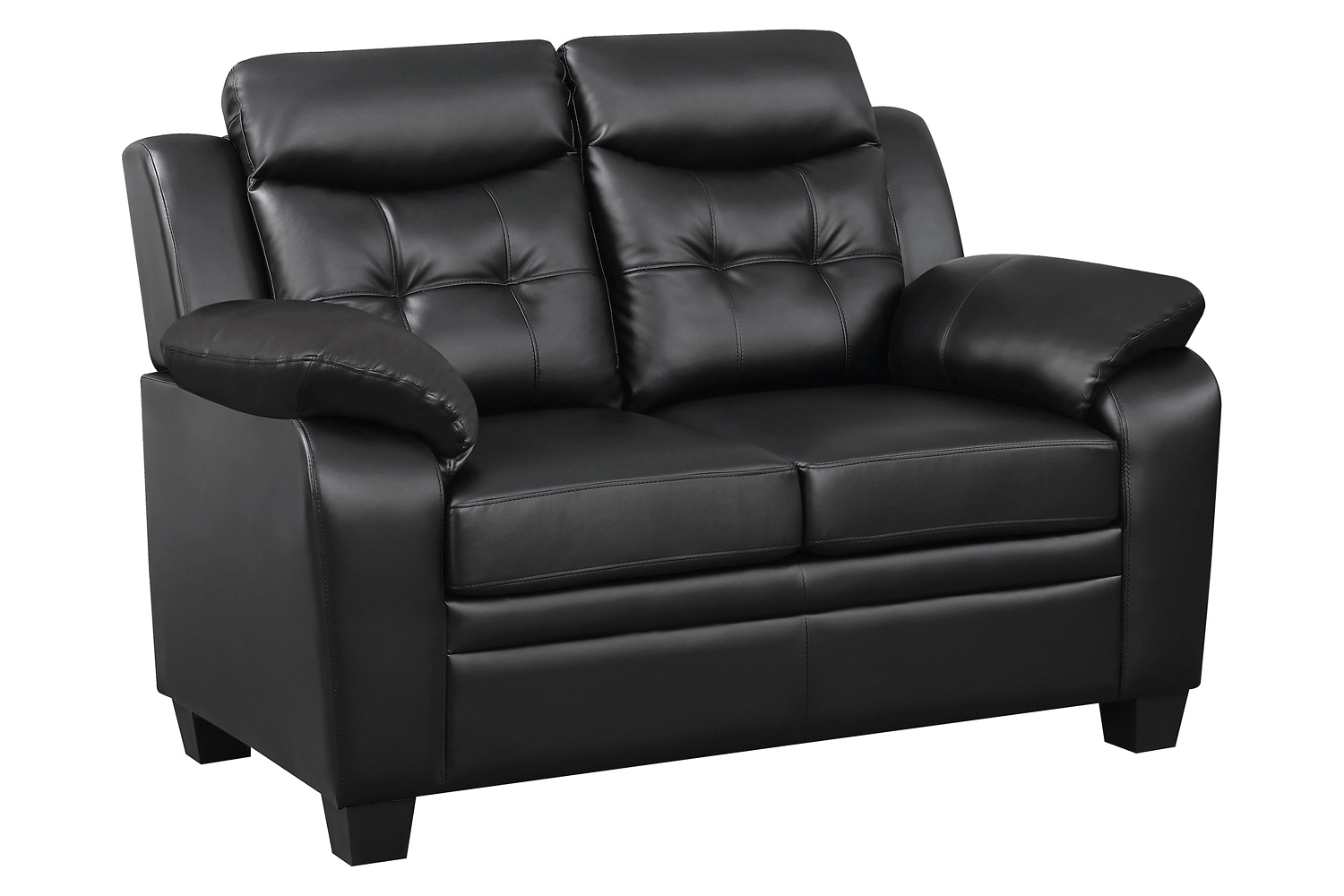 Coaster - Finley Tufted Upholstered Sofa in Black