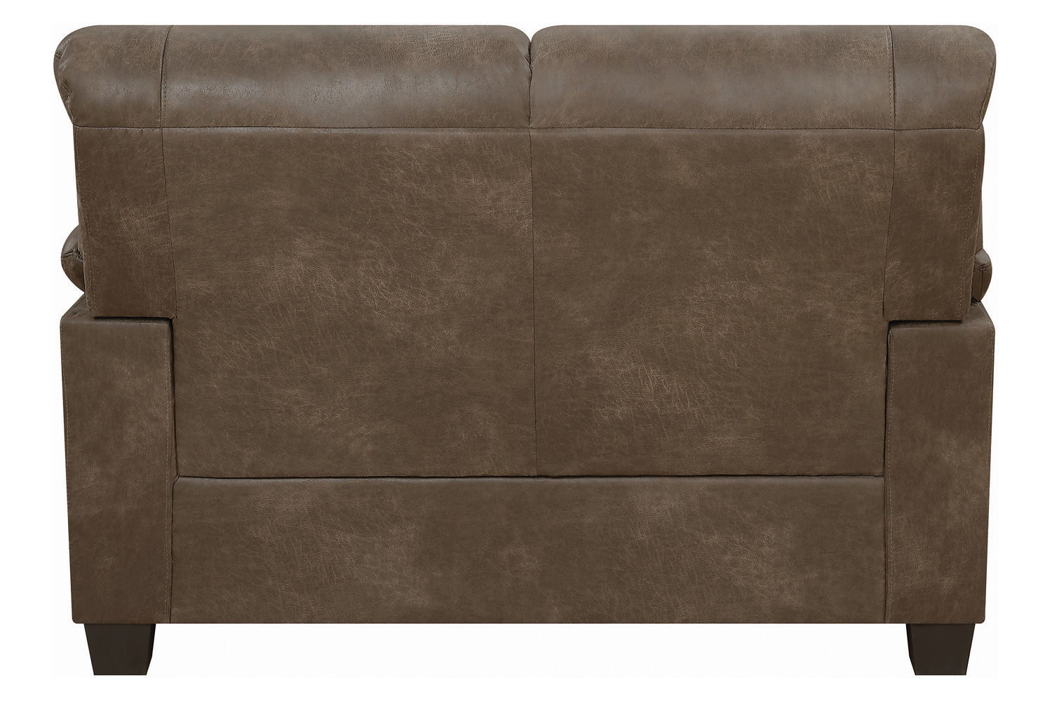 Coaster - Meagan Upholstered Loveseat With Pillow Top Arms in Brown