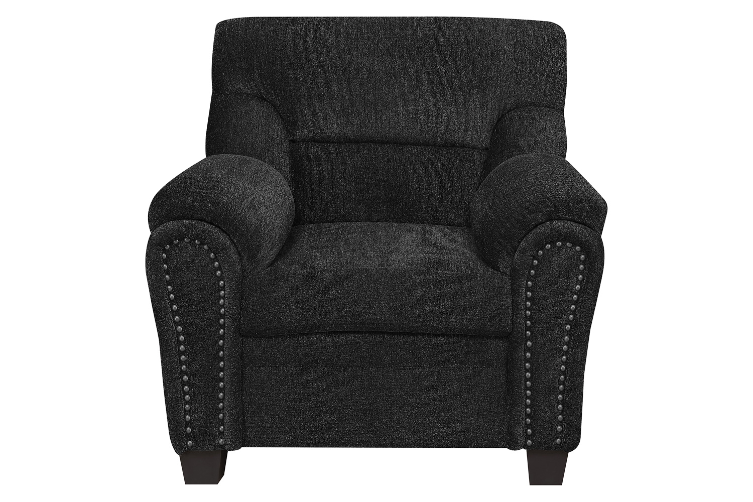 Coaster Clemintine Upholstered Sofa with Nailhead Trim - Graphite