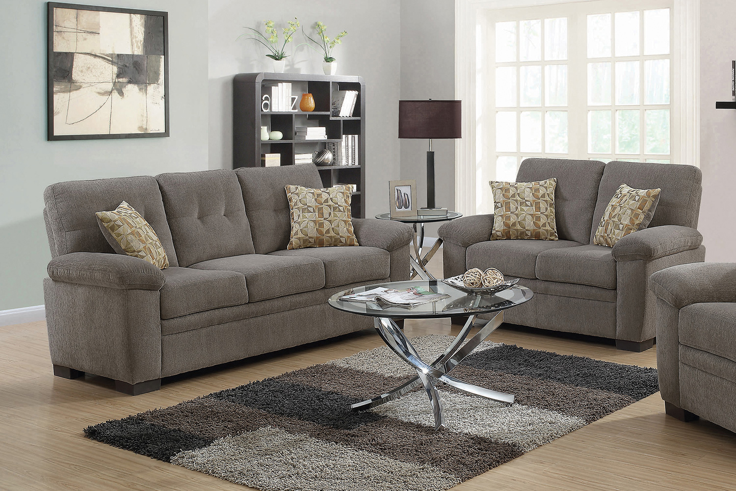 Coaster Fairbairn Upholstered Sofa - Oatmeal