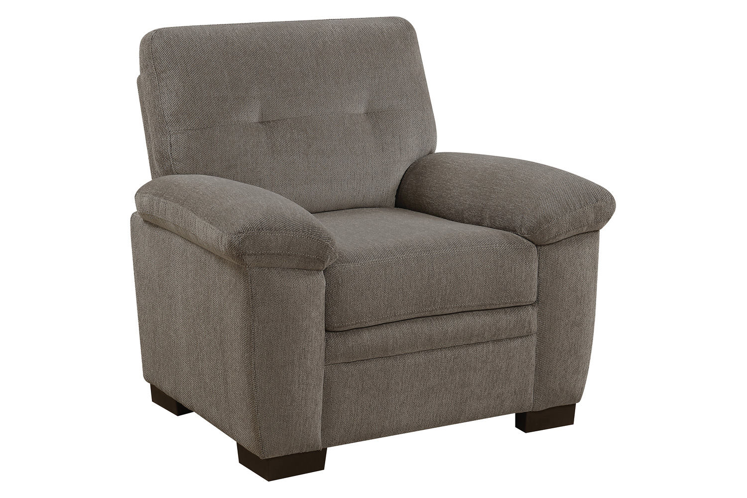 Coaster Fairbairn Upholstered Tufted Living Room Set with Chair - Oatmeal