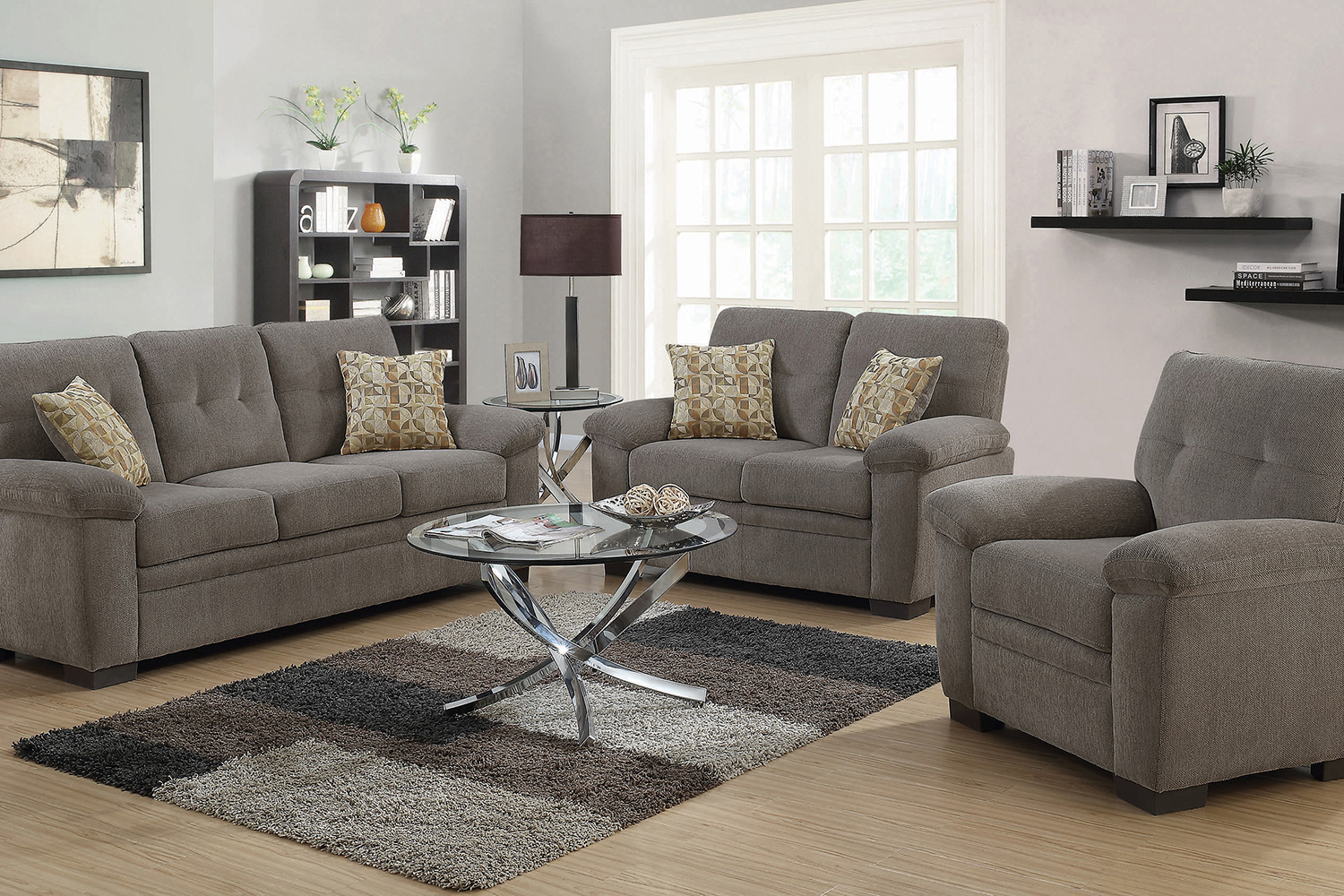 Coaster - Fairbairn Upholstered Tufted Living Room Set