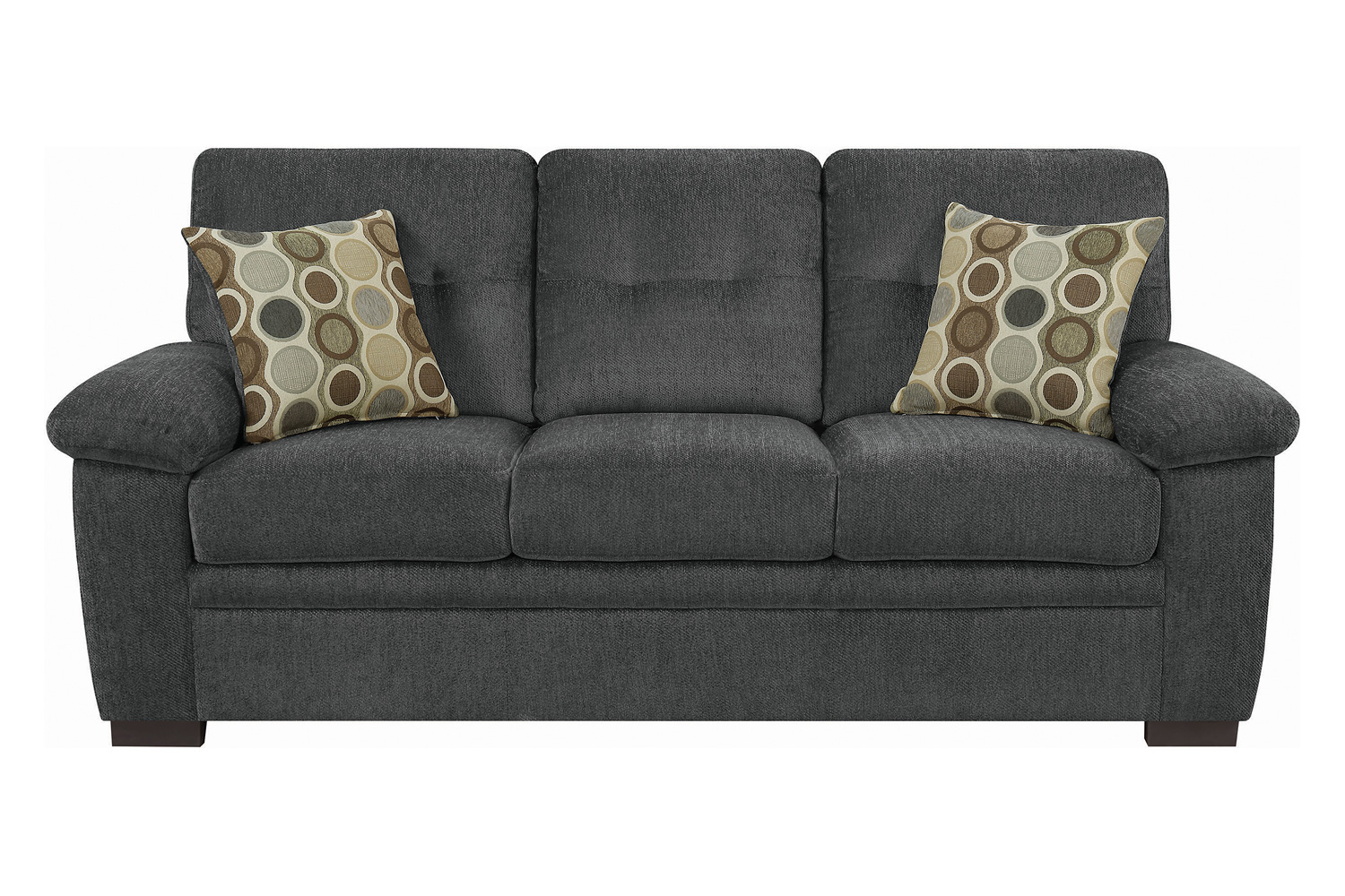 Coaster Fairbairn Upholstered Sofa - Charcoal