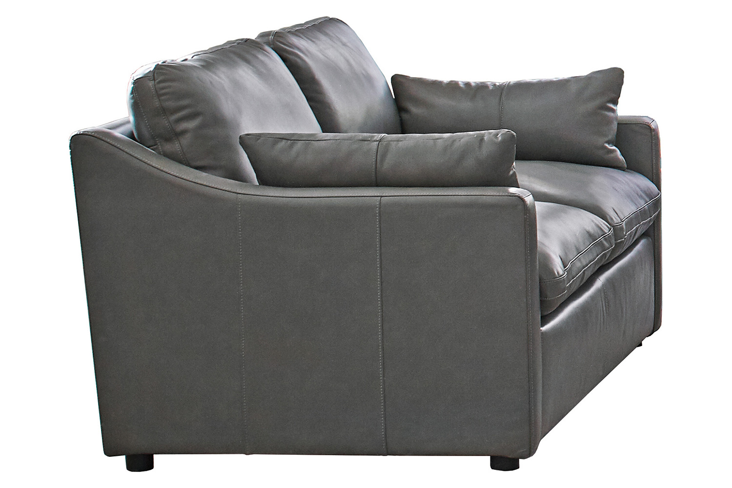 Coaster - Grayson Sloped Arm Upholstered Loveseat in Gray