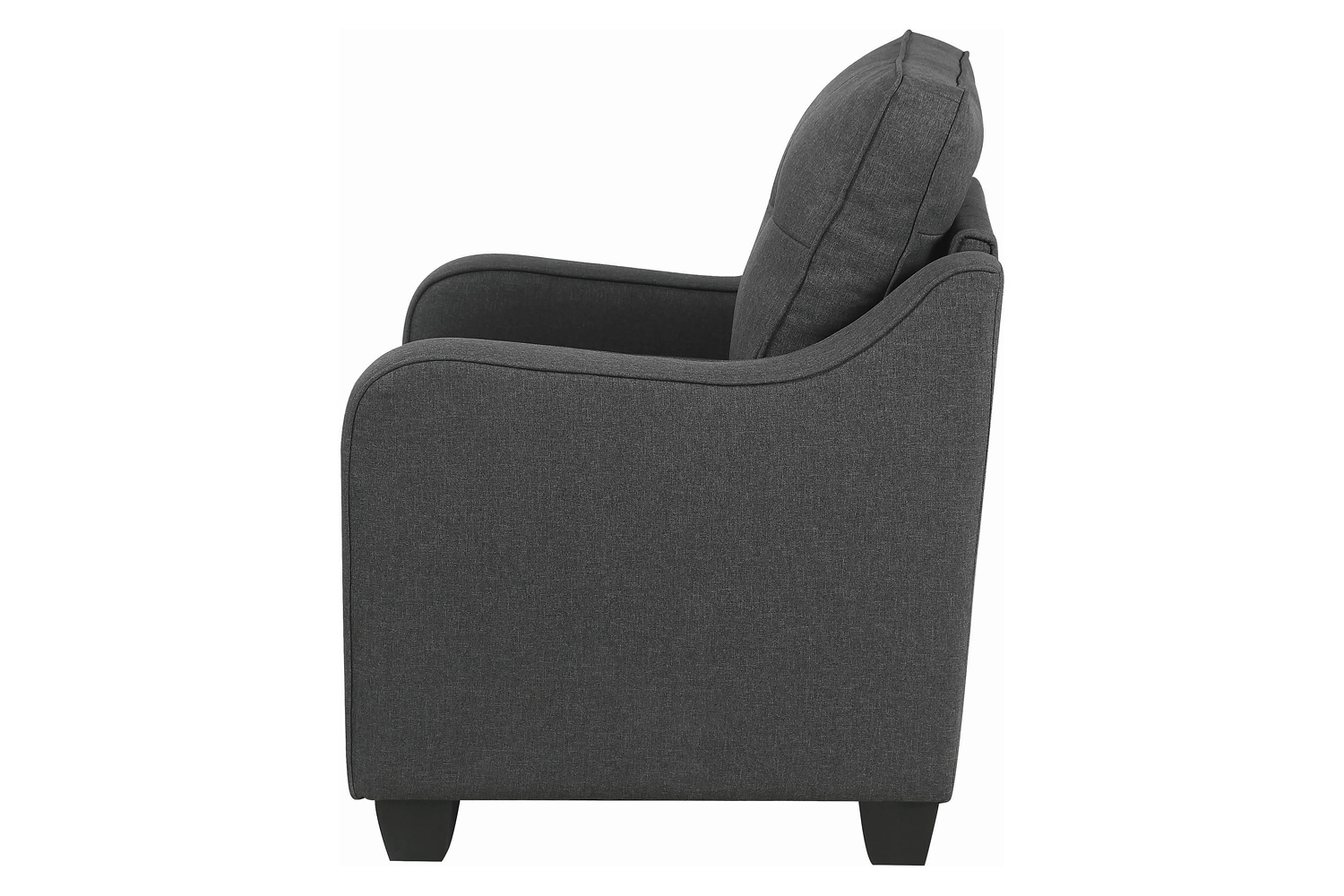 Coaster™ Nicolette Upholstered Tufted Chair - Dark Gray