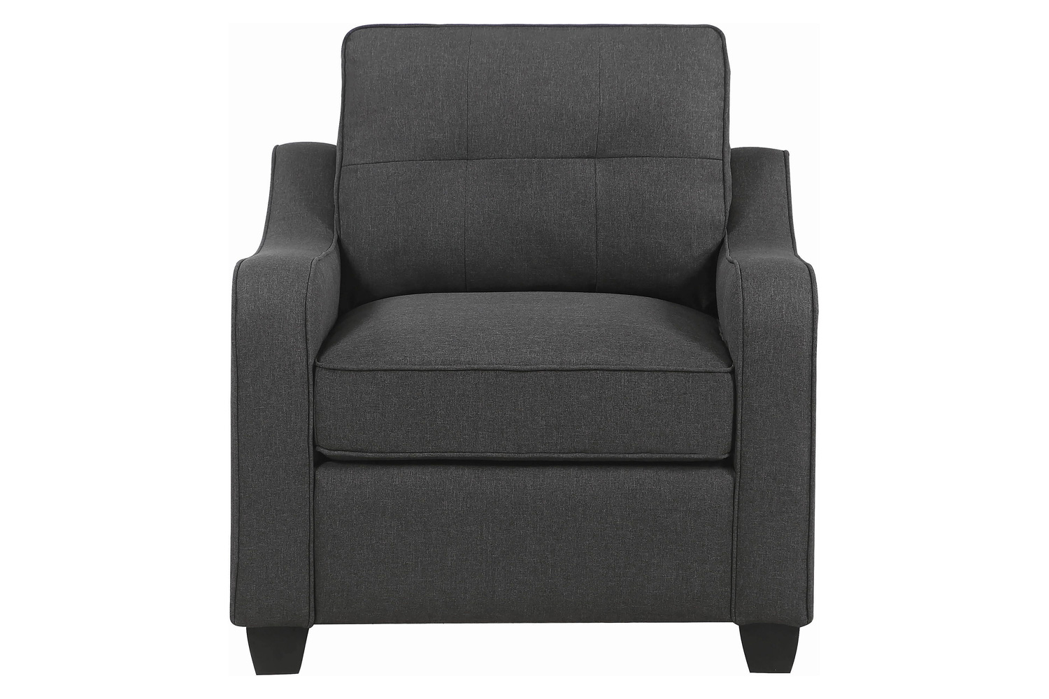 Coaster™ Nicolette Upholstered Tufted Chair - Dark Gray