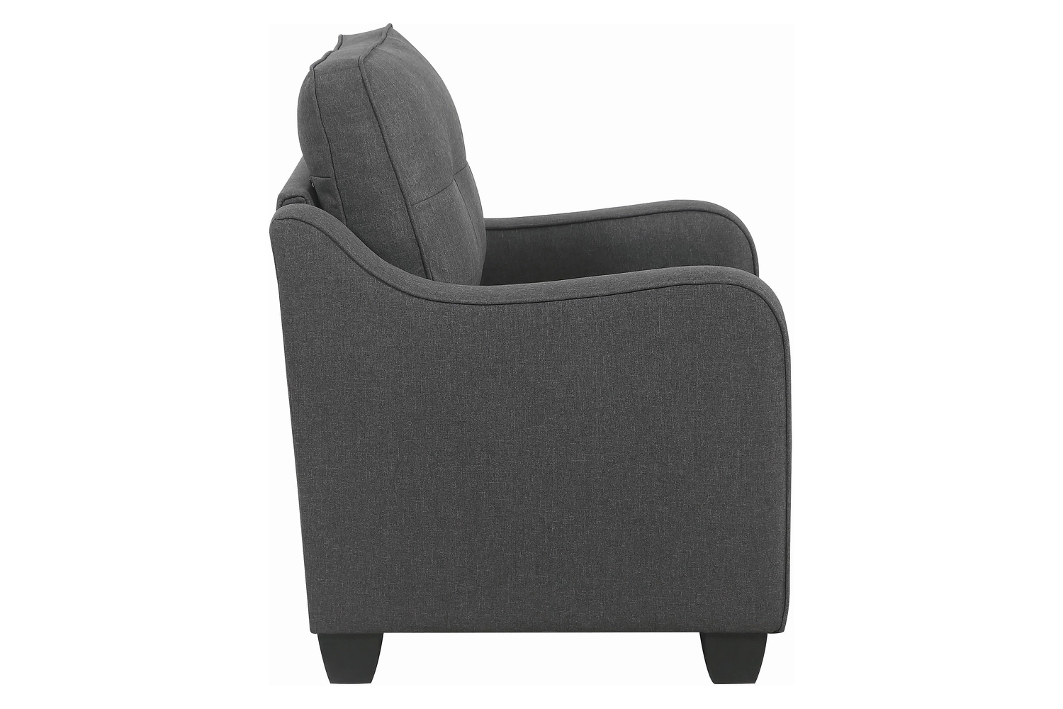 Coaster™ Nicolette Upholstered Tufted Chair - Dark Gray