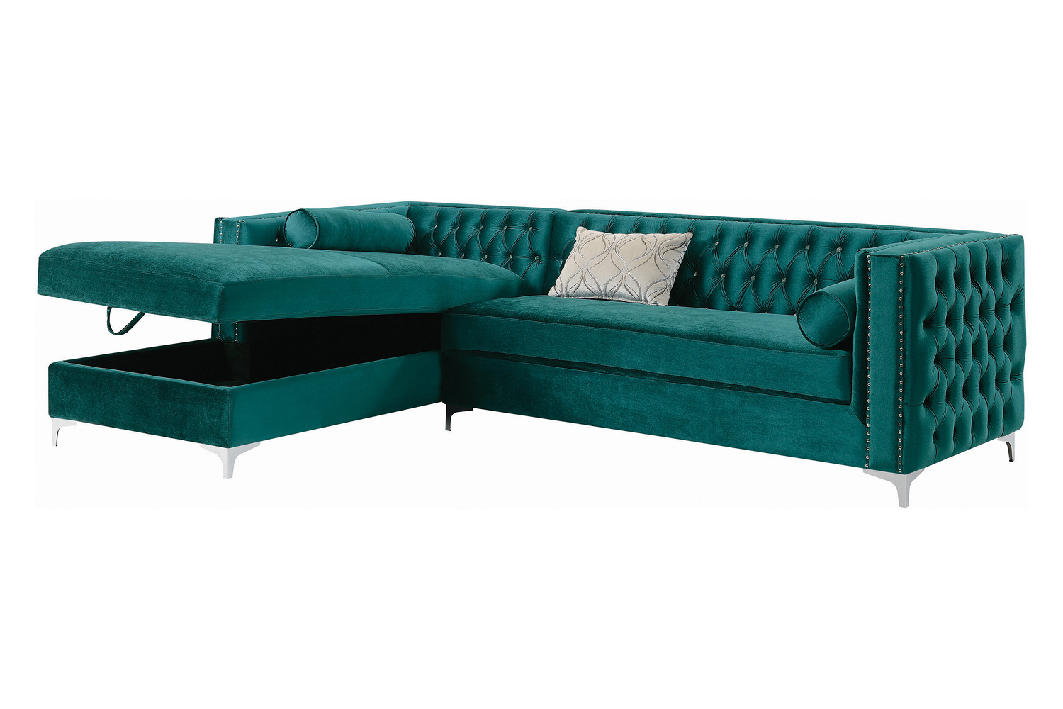 Coaster - Bellaire Button-Tufted Upholstered Sectional