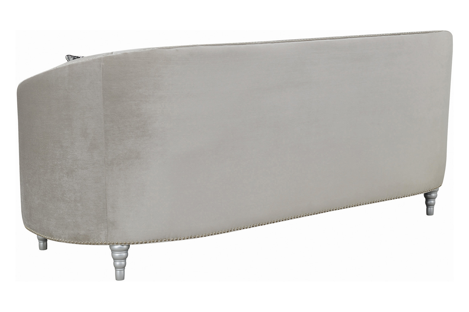 Coaster - Avonlea Sloped Arm Tufted Sofa in Gray