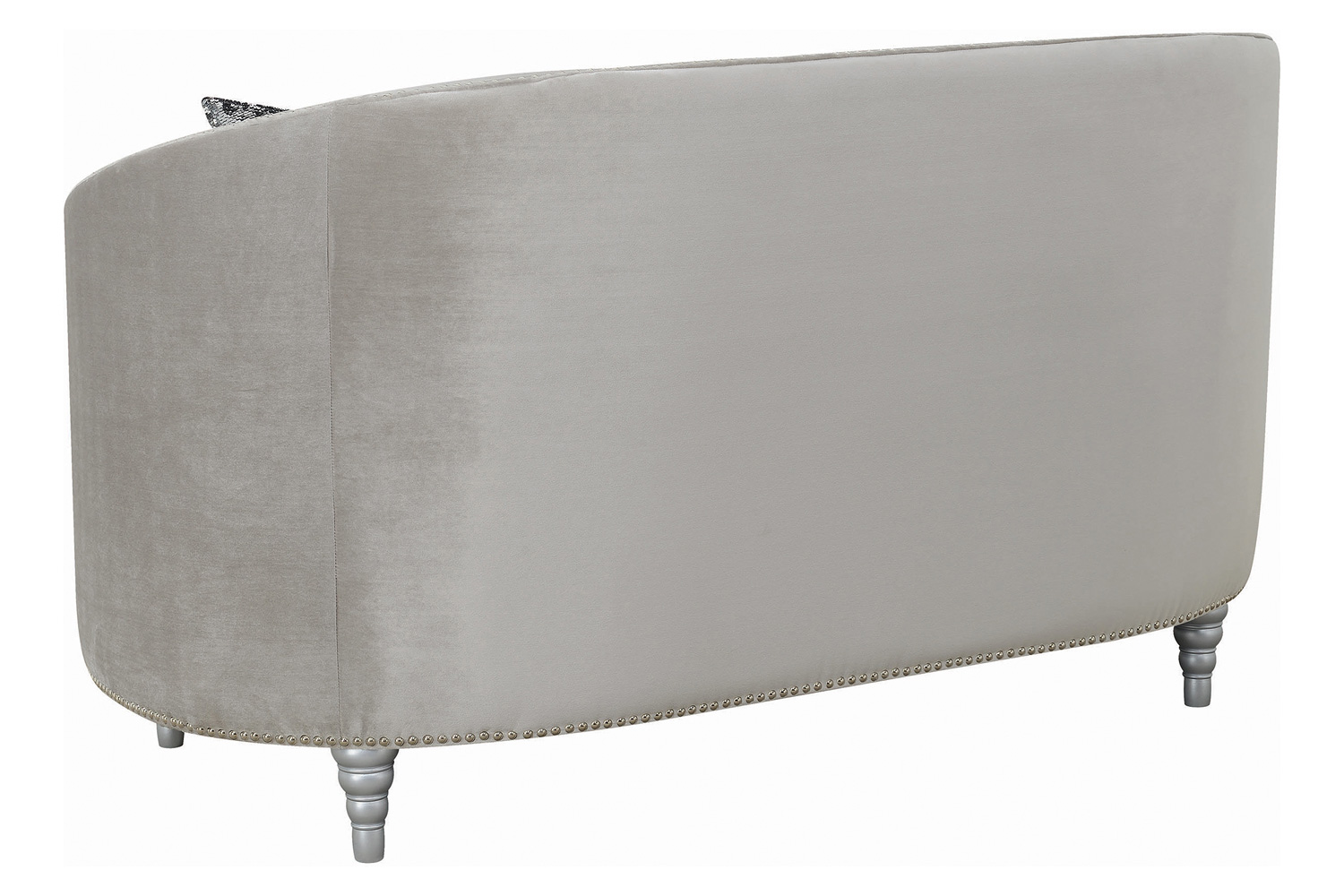 Coaster - Avonlea Sloped Arm Tufted Loveseat in Gray