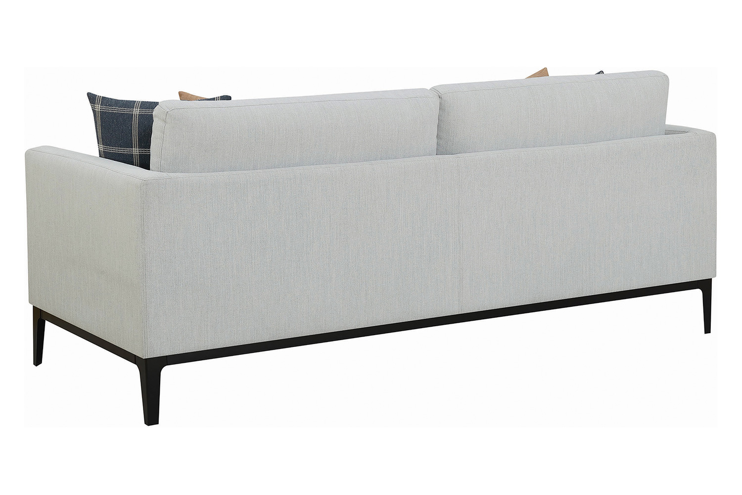 Coaster - Apperson Cushioned Back Sofa in Light Gray